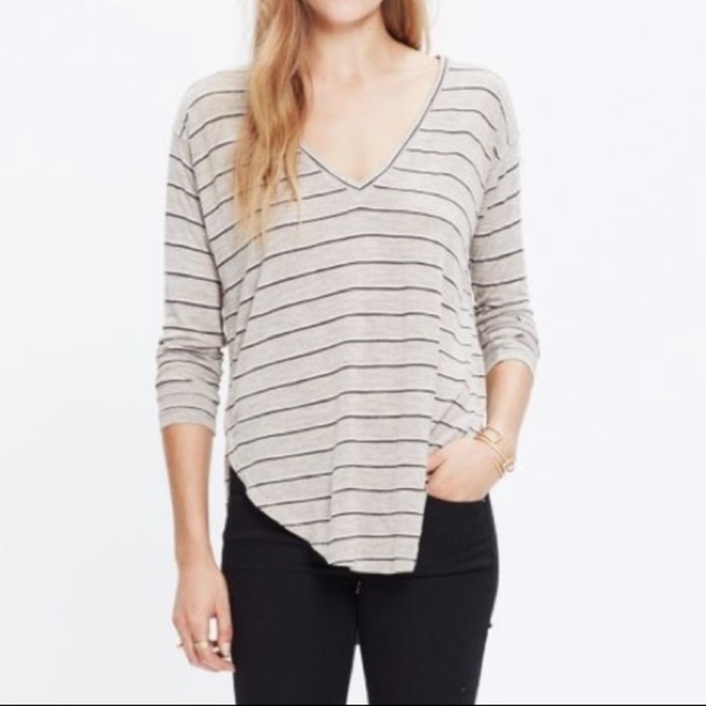 MADEWELL: Anthem striped long sleeve tee